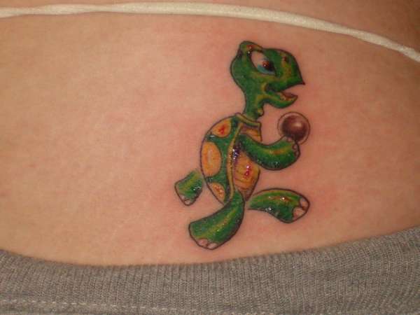 Bowling Turtle tattoo