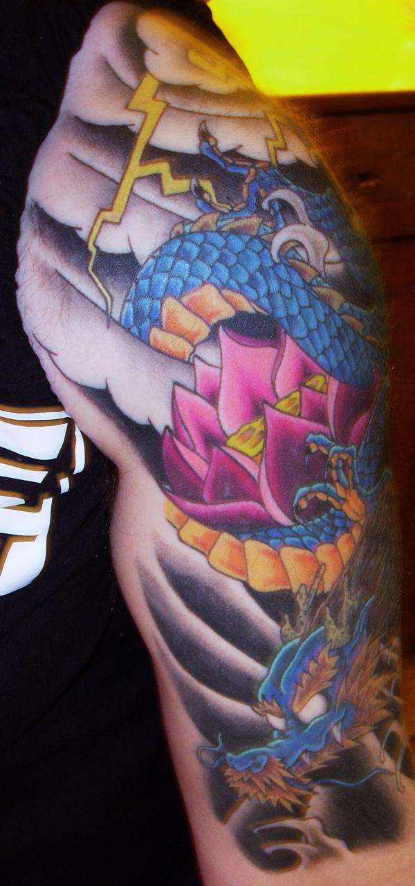 Blue dragon 2of3 tattoo