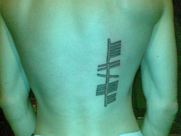 Celtic Ogham tattoo