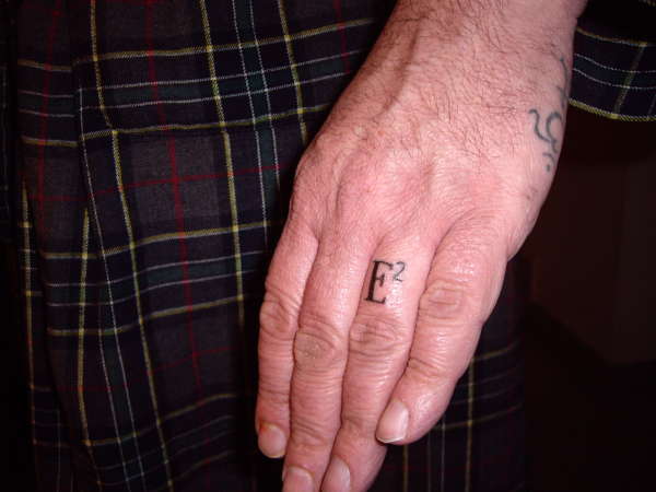 E squared tattoo
