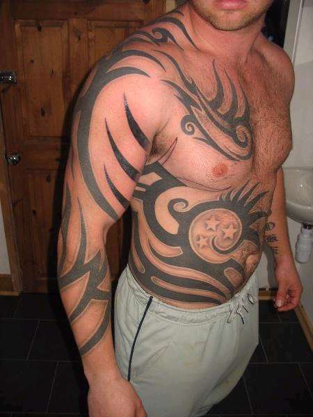 freehand tribal tattoo
