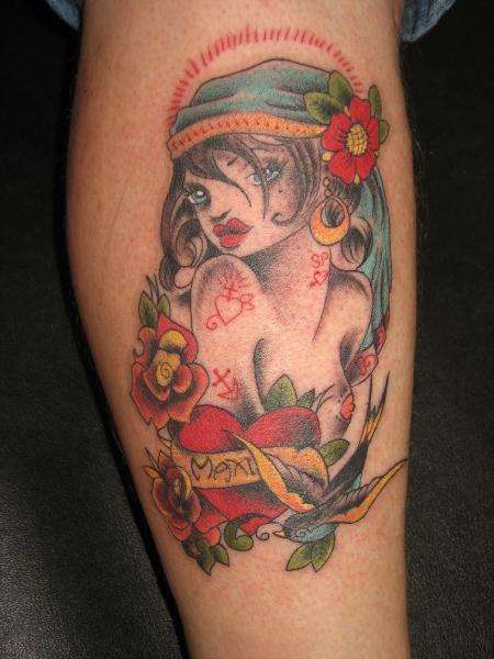 gypsy girl tattoo