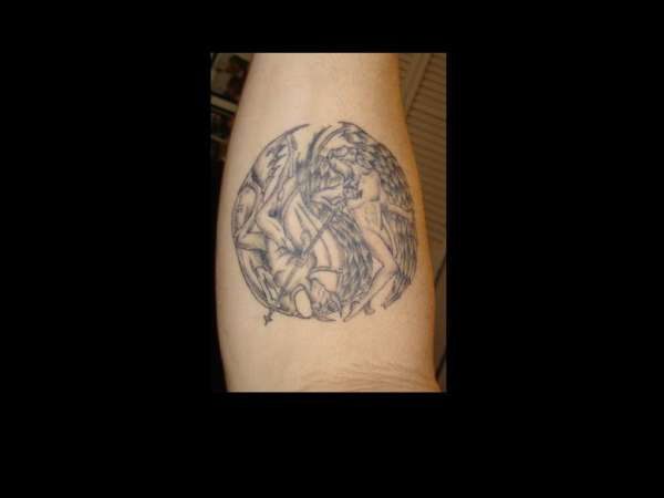 ANGEL/DEVIL YING YANG tattoo
