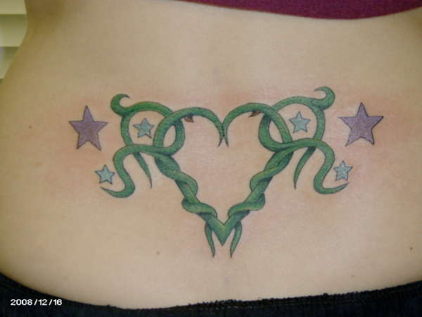 Lower back tattoo