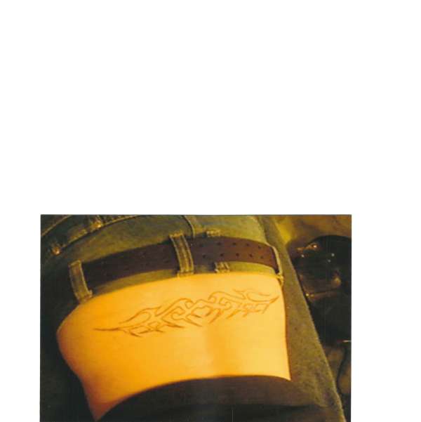 Stencil to 'Twamp Stamp' tattoo