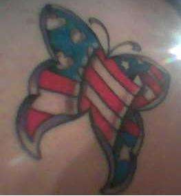 American Butterfly tattoo