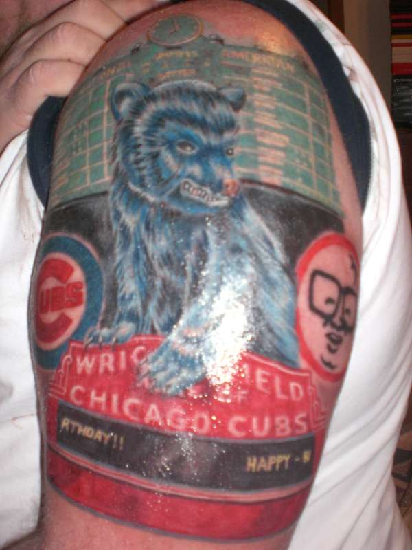 Chicago Cubs tattoo