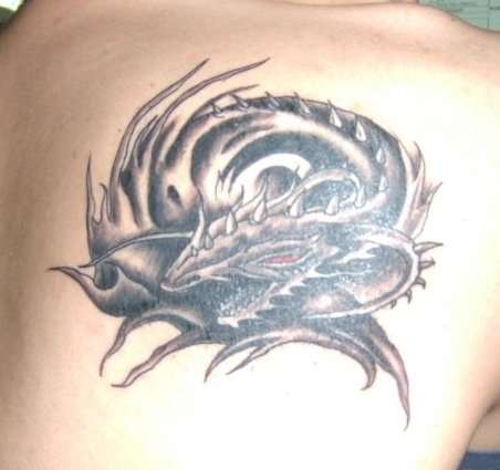 dragon shoulder tattoo