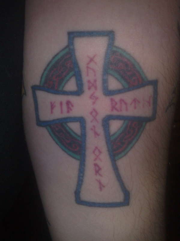 Celtic cross tattoo