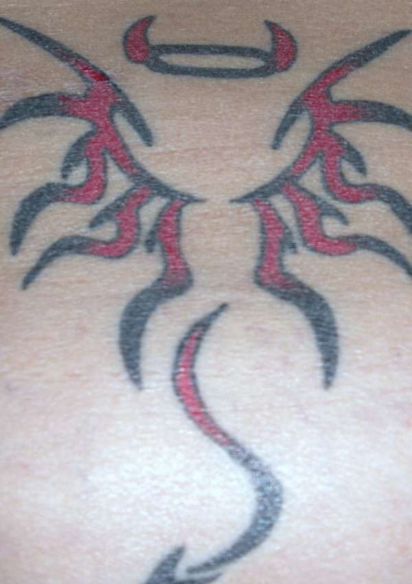 angel/devil tattoo