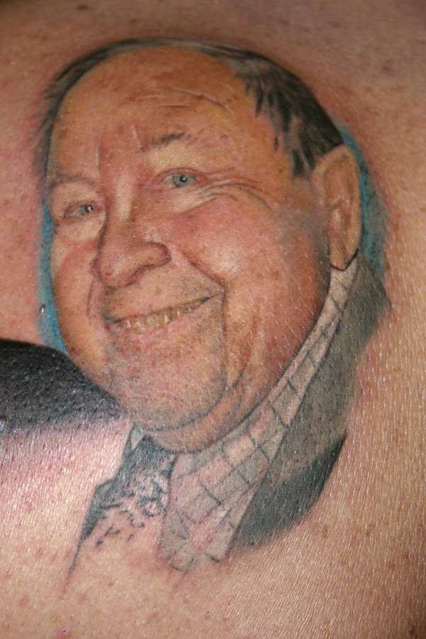 Color Grandfather Portrait tattoo