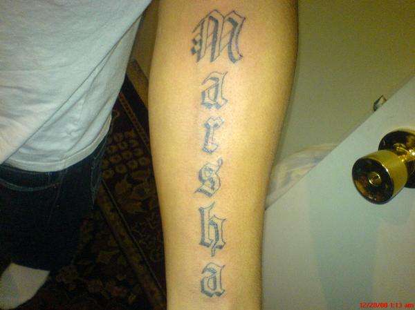 Marsha tattoo