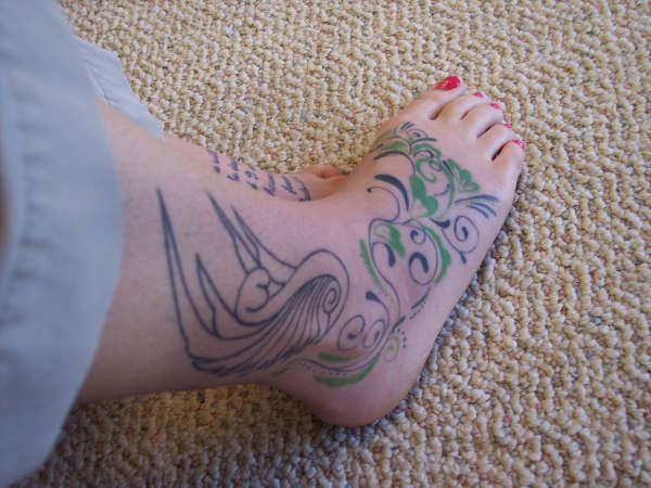 Swan tattoo