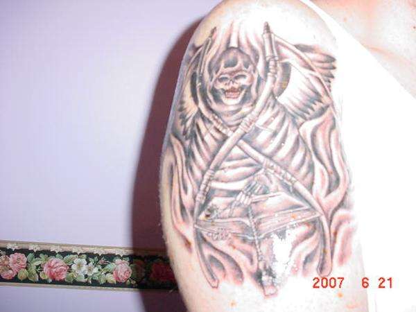 grim reaper. tattoo