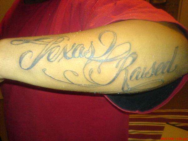 texas raised tattoo
