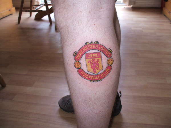 manchester united football club tattoo