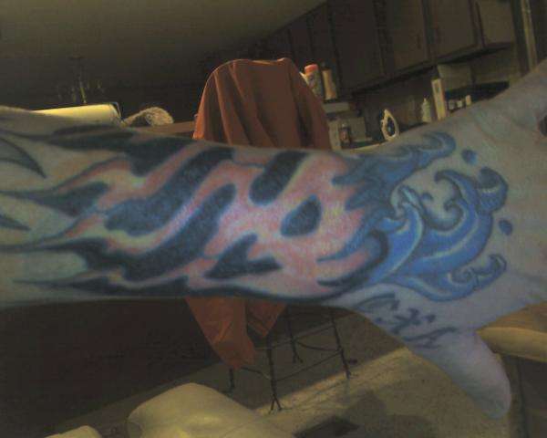 more practic mixing colors for flames tattoo