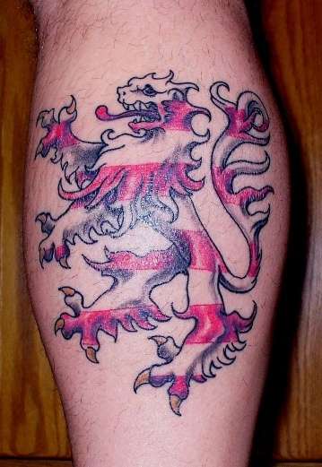 Hessen Lion tattoo