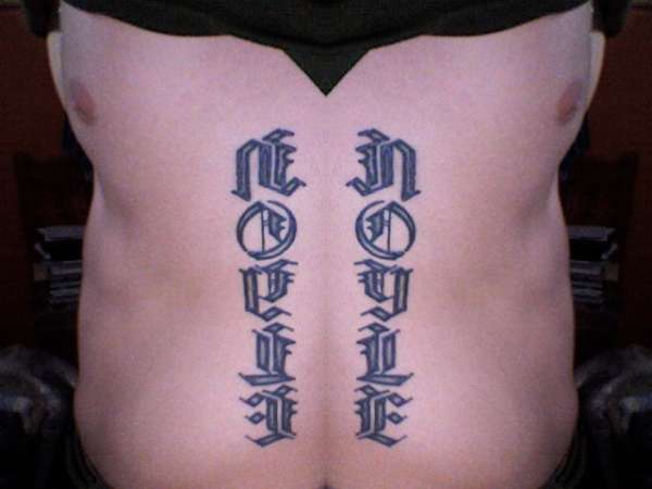 Last Name tattoo
