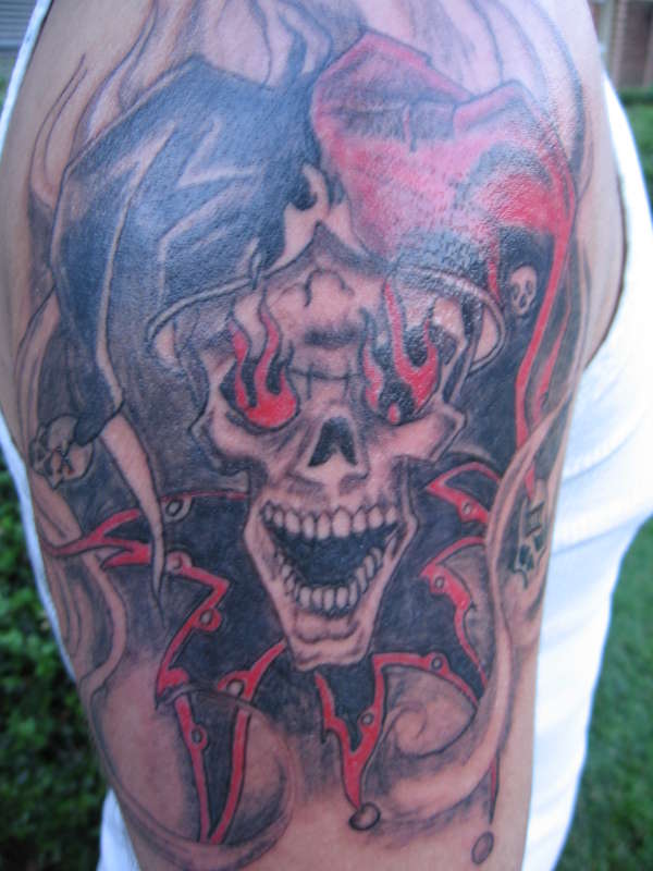 Title? whoa!  Um I don't know. tattoo