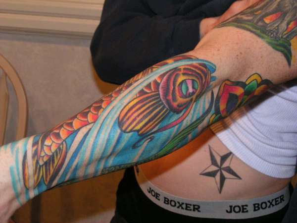 koi part of sleeve tattoo