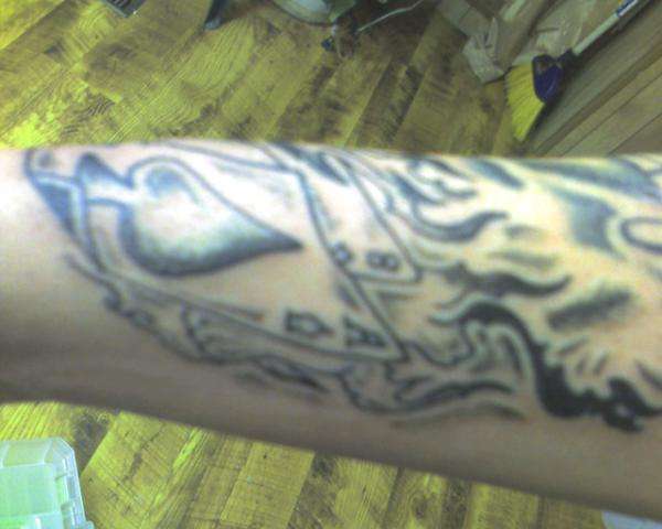 Dead mans hand tattoo