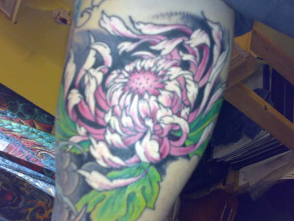 flower by derek campbell tattoo