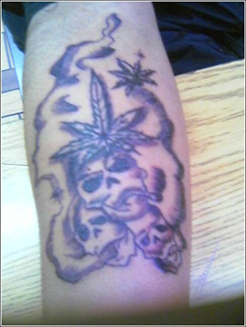 weed kills tattoo