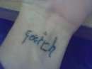 Faith tattoo