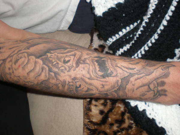 left arm tattoo