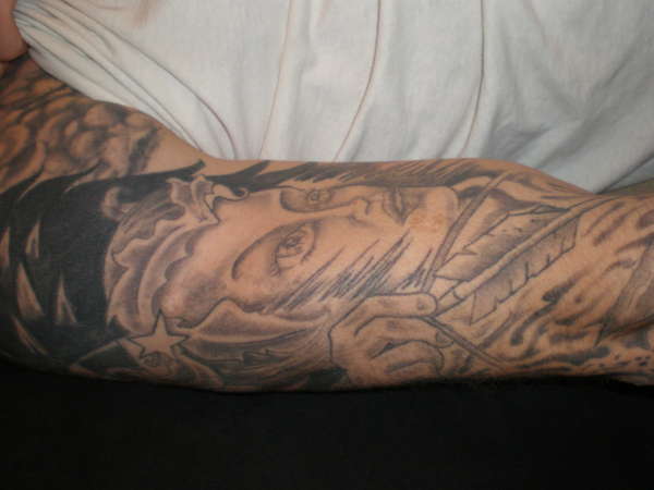 left arm tattoo