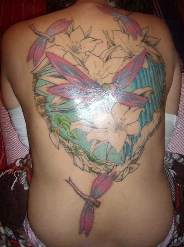 My largest piece in progress tattoo