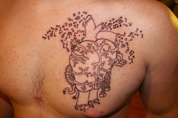 The Magical Mechanical Musical Heart tattoo