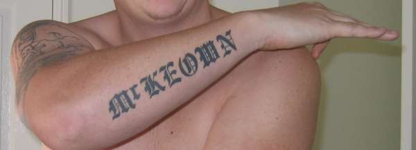 surname tattoo