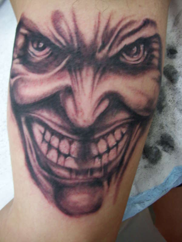 joker! old school! tattoo