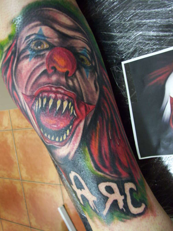 pennywise i love clowns! tattoo