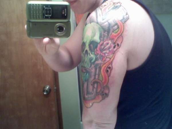Session Two backside tattoo