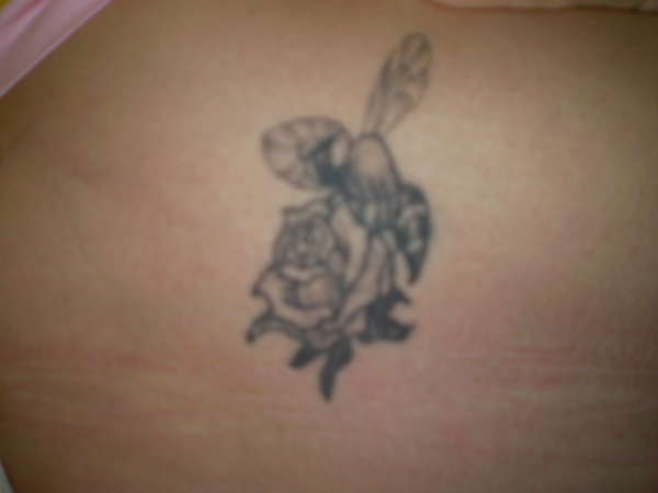 bumblebee and rose tattoo