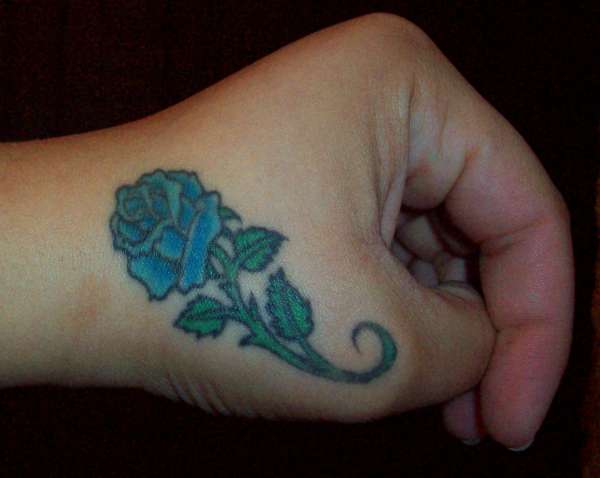 blue rose tattoo