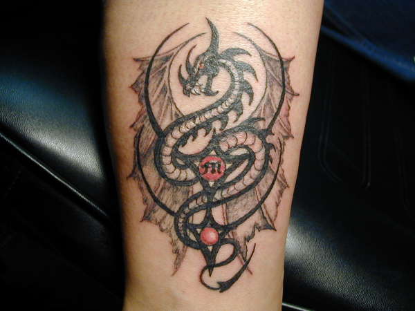 Dragon Sphere tattoo