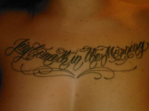joy cometh in the morning tattoo