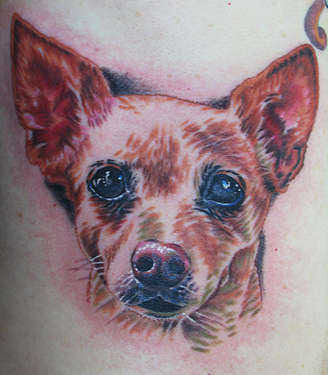 Canman - Dog Portrait tattoo