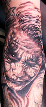 Canman - Heath Ledger as The Joker tattoo