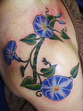 Canman - Morning Glory Flowers tattoo
