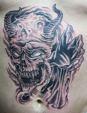 Canman - Navel Gremlin tattoo