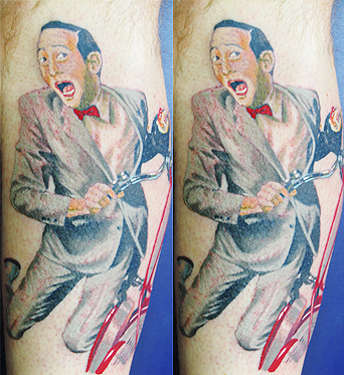 Canman - Pee Wee Herman tattoo