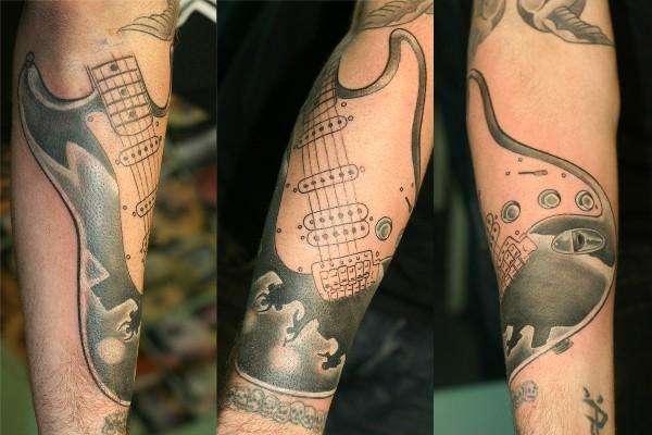 Guitar tattoo