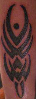demon tribal tattoo