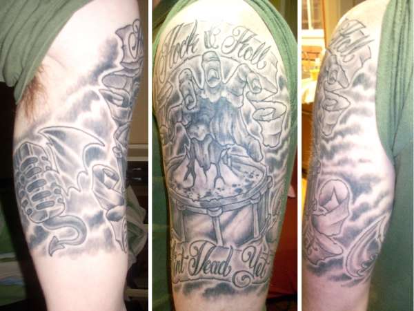 Rock N Roll Ain't Dead Yet - Nick Kelley  @ Precision Body Arts tattoo