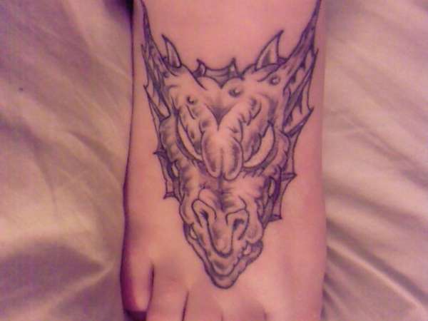 dragons head tattoo